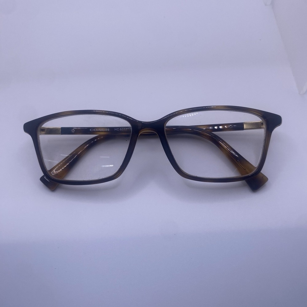 Coach Eyeglasses Women FRAME ONLY HC6077 Cat Eye 53-15-135 Dark Tortoise 802 - Picture 4 of 16